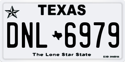 TX license plate DNL6979