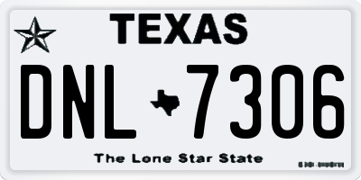 TX license plate DNL7306