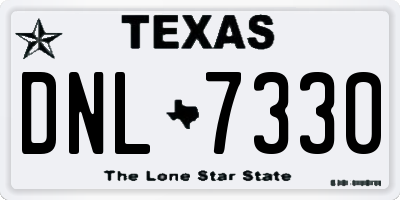 TX license plate DNL7330