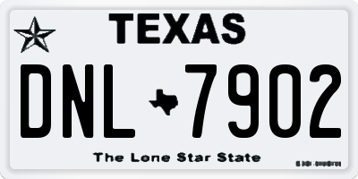 TX license plate DNL7902