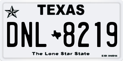 TX license plate DNL8219
