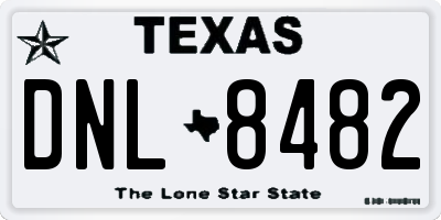TX license plate DNL8482
