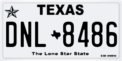 TX license plate DNL8486