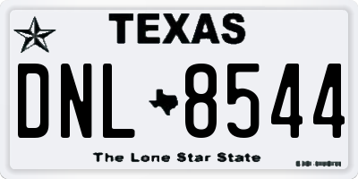 TX license plate DNL8544