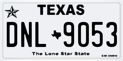 TX license plate DNL9053