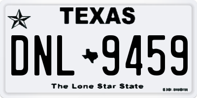 TX license plate DNL9459