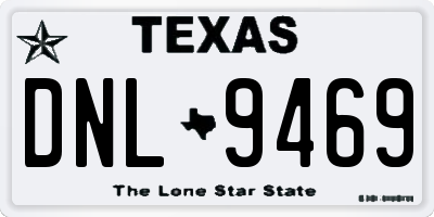 TX license plate DNL9469