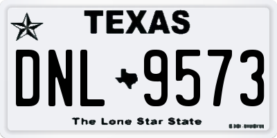 TX license plate DNL9573