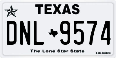 TX license plate DNL9574