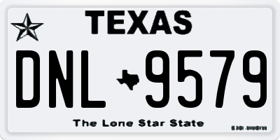 TX license plate DNL9579