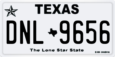 TX license plate DNL9656