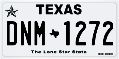 TX license plate DNM1272