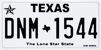 TX license plate DNM1544