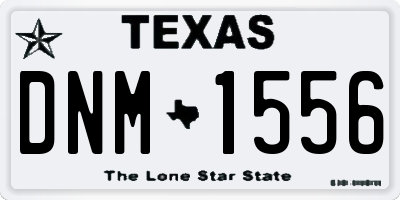 TX license plate DNM1556