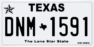 TX license plate DNM1591