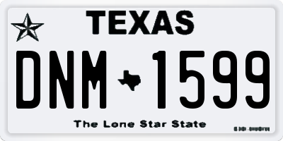 TX license plate DNM1599