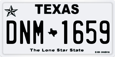 TX license plate DNM1659