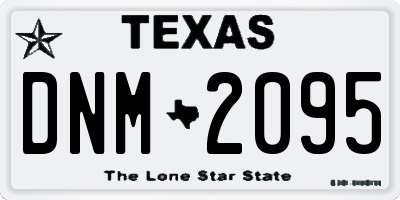 TX license plate DNM2095