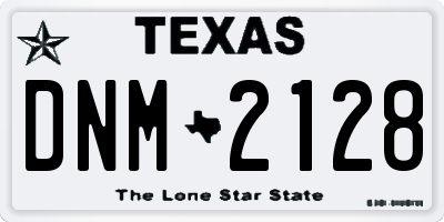TX license plate DNM2128