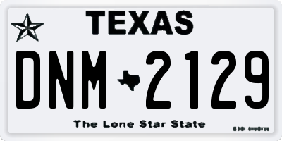 TX license plate DNM2129