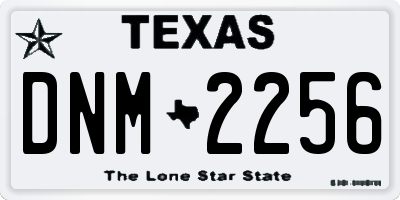 TX license plate DNM2256