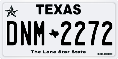 TX license plate DNM2272