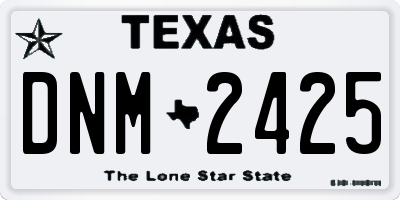 TX license plate DNM2425