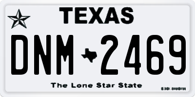 TX license plate DNM2469