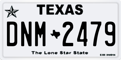TX license plate DNM2479