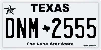 TX license plate DNM2555
