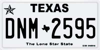 TX license plate DNM2595