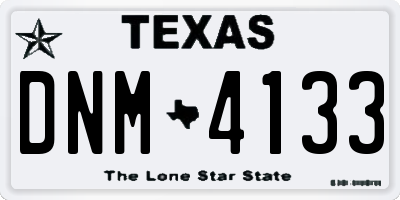 TX license plate DNM4133