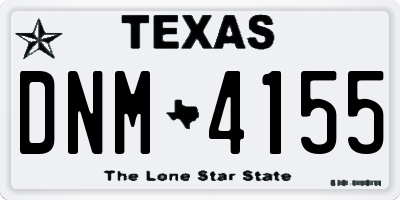 TX license plate DNM4155