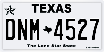 TX license plate DNM4527