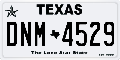 TX license plate DNM4529