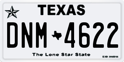 TX license plate DNM4622