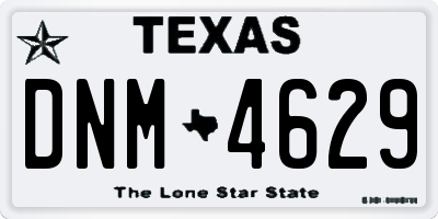 TX license plate DNM4629
