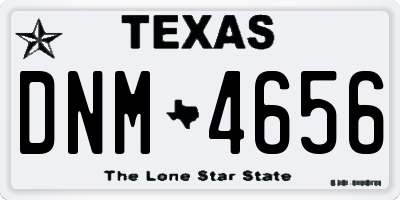 TX license plate DNM4656