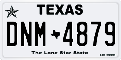 TX license plate DNM4879