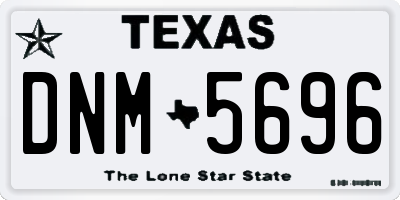 TX license plate DNM5696