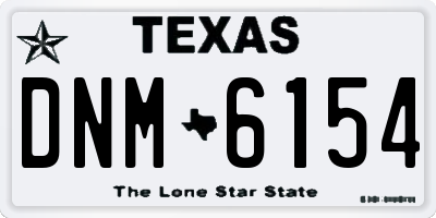 TX license plate DNM6154