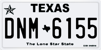 TX license plate DNM6155