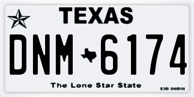 TX license plate DNM6174