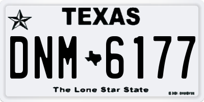 TX license plate DNM6177
