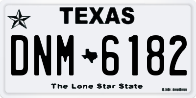 TX license plate DNM6182