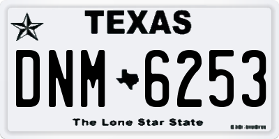 TX license plate DNM6253