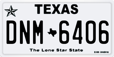 TX license plate DNM6406