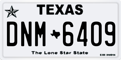 TX license plate DNM6409