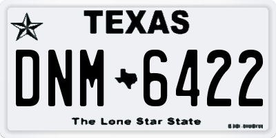 TX license plate DNM6422