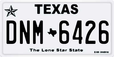 TX license plate DNM6426